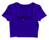 Quirkipedia Bumrah Yorker Wicket Cricket     Womens Crop Tops